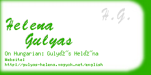 helena gulyas business card